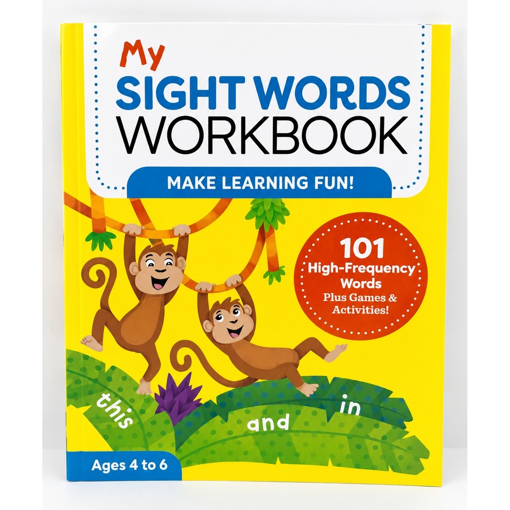 My Sight Words Workbook 101 High-Frequency Words Plus Games Paperback Homeschool